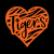 TIGER STRIPE HEART LOGO